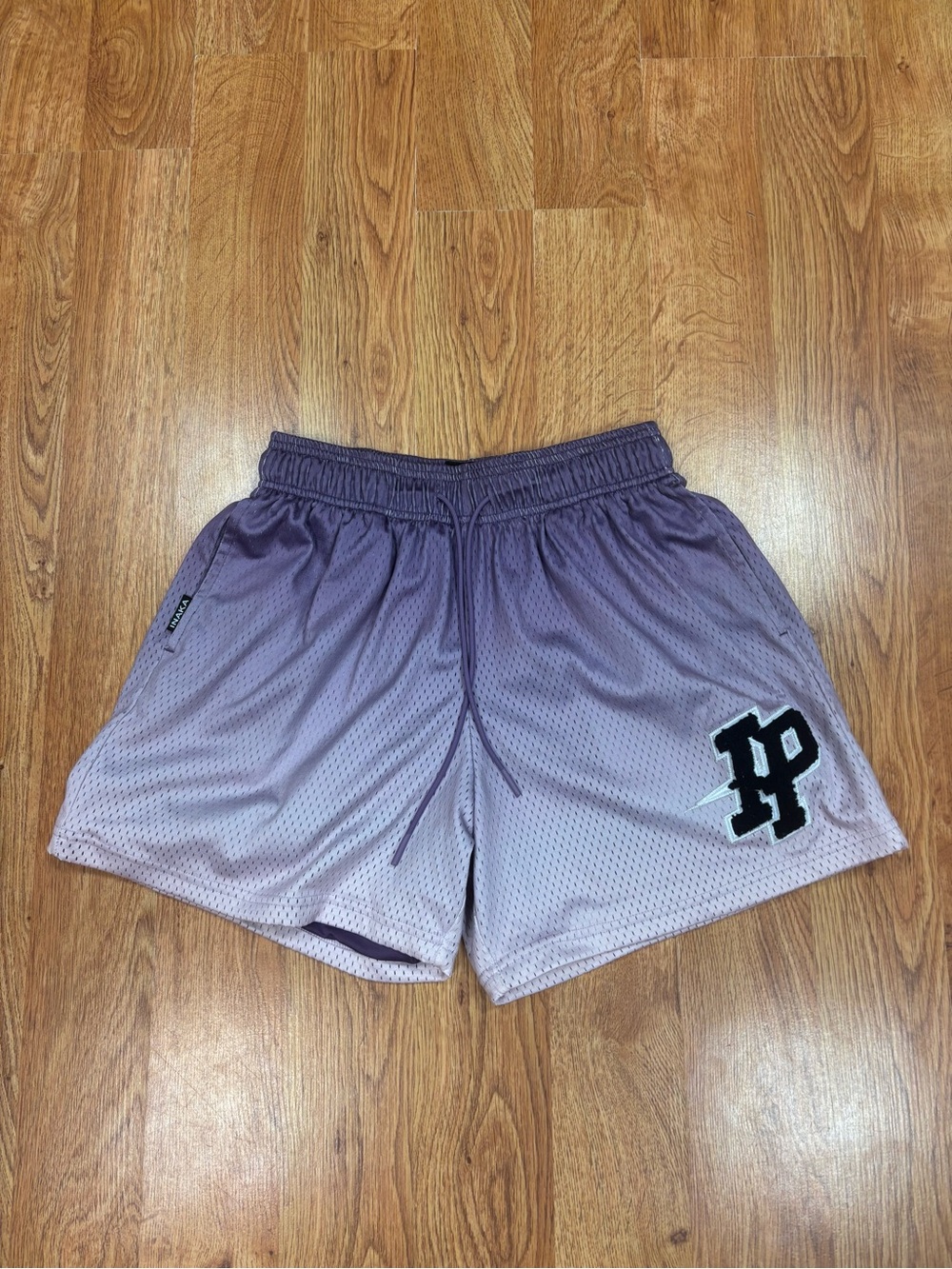 Inaka Power Purple Gradient Mesh Athletic Shorts